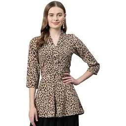 cottinfab Women Animal Printed Buttoned Top-picture-35