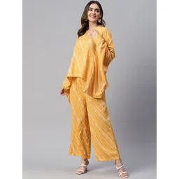 Cottinfab Women Printed Top With Palazzos-picture-10