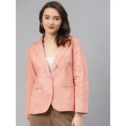 cottinfab Women Self Design Single Breasted Festive & Wedding Blazer-picture-26