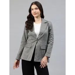 cottinfab Women Solid Single Breasted Casual Blazer-picture-13