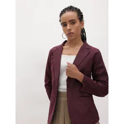 cottinfab Women Solid Single Breasted Formal Blazer-picture-38