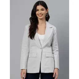cottinfab Women Solid Single Breasted Formal Blazer-picture-32