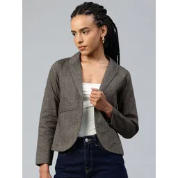 cottinfab Women Solid Single Breasted Formal Blazer-picture-21