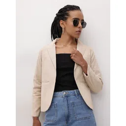 cottinfab Women Solid Single Breasted Formal Blazer-picture-18