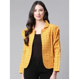 Cottinfab Yellow Full Sleeves Cotton Jacket-picture-30