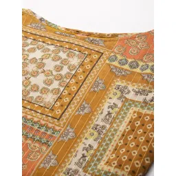 Cottinfab Yellow Printed Top image 5