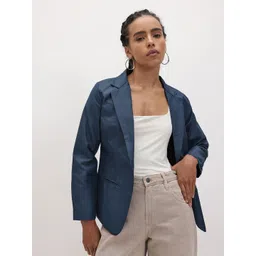 Women Solid Single Breasted Formal Blazer-image-43