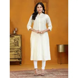 Cotton Culture Beige Cotton Solid Kurta-picture-45