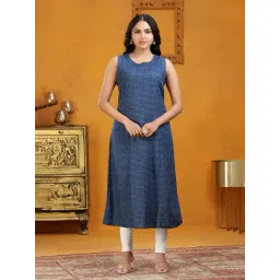 Cotton Culture Blue Cotton Printed Kurta-picture-45