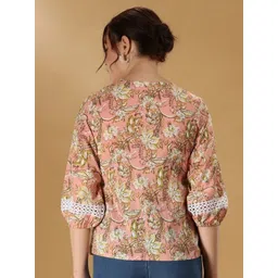 COTTON CULTURE Women Floral Printed Kurta image 4