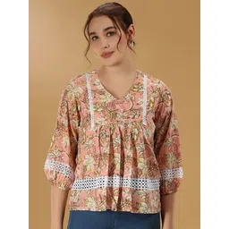 COTTON CULTURE Women Floral Printed Kurta image 3