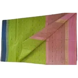 Cotton Ikat Printed Saree in Pink-picture-45