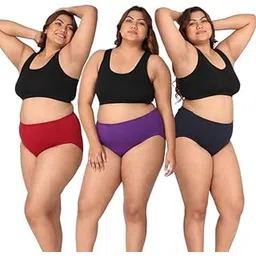 Cotton Interlock Material Hosiary Panty Pack of 3 Multicolor-picture-31