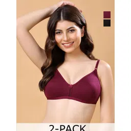 Cotton Opera Pack Of 2 Women Medium Coverage Everyday Bra-picture-25
