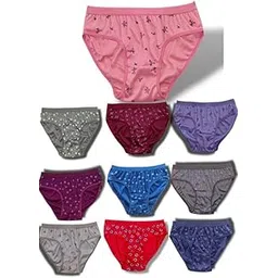 Cotton Panties for Women | High Waist Panty with Full Coverage | Inside Elastic - No Elastic Exposure to Skin Pack of 3 (Multiprint)-picture-40