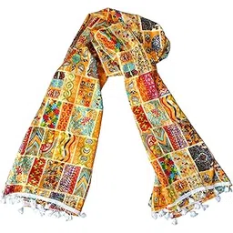 Cotton Printed Dupatta for Men – 2.25m Multicolor Chunni for Kurta Pajama, Sherwani, Weddings, and Special Occasions-picture-52