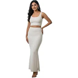 COTTON WHITE COLOR SAREE SHAPEWEAR,SLIM FIT,BODY FIT,FISH CUT,BODY SHAPER,BODY FIT PETTICOAT FOR WOMEN-picture-32