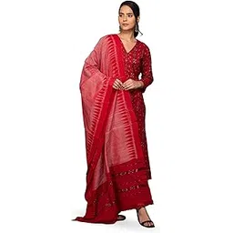 cottonsilk & khanduapata 3-Piece Unstitched Suit Odisha Sambalpuri Handloom unstitched salwar suit for women Women's Ikat Cotton Ethnic Dress Material (M-6)-picture-37