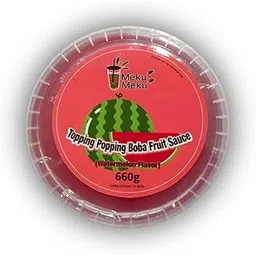 cougar Meku Meku Popping Boba Delicious Watermelon Flavour Juice 660g (Imported)-picture-16
