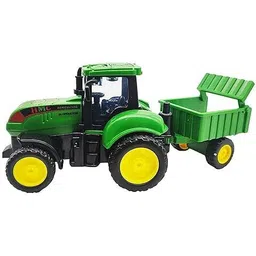 countrylink Friction Powered Farm Tractor Toy Push & Go with Detachable Trolley for Kids-picture-29