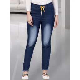 COUTUME COLLECTIONS Women Regular Fit Mid-Rise Light Fade Jeans-picture-13