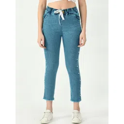 COUTUME COLLECTIONS Women Regular Fit Mid-Rise Light Fade Jeans-picture-14