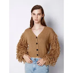 Cover Story Beige Regular Fit Cardigan-picture-42