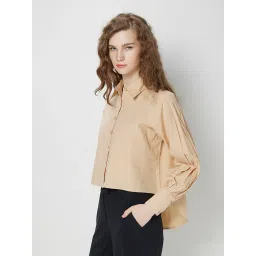Cover Story Beige Shirt image 3