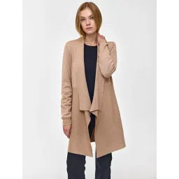 Cover Story Beige Viscose Solid Shrugs and cardigans-picture-44