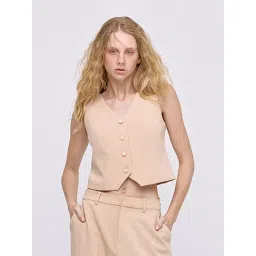 Cover Story Beige Waistcoat-picture-47