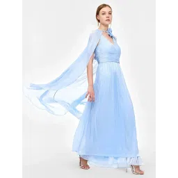 Cover Story Blue Regular Fit Dress image 4