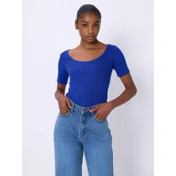 Cover Story Blue Regular Fit Top-picture-25