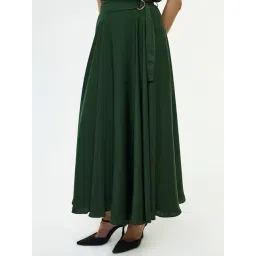 Cover Story Green Solid Skirt-picture-13