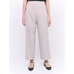 Cover Story Grey Mid Rise Regular Fit Culottes-picture-11