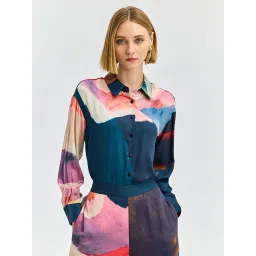Cover Story Multi Abstract Relaxed Shirt image 1