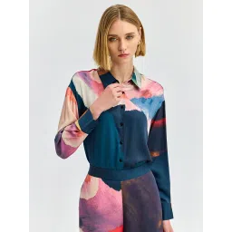 Cover Story Multi Abstract Relaxed Shirt image 4