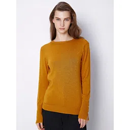 COVER STORY Mustard Ribbed Pullover-picture-16