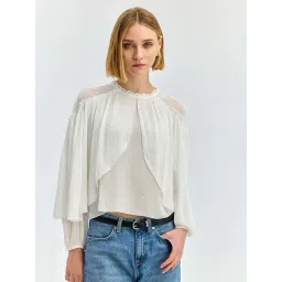 Cover Story Off White Regular Fit Top-picture-42