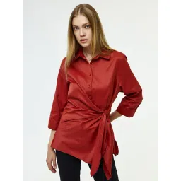 Cover Story Red Solid Shirt-picture-47