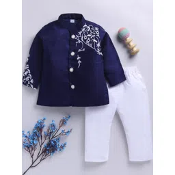Covetus Boys Embroidered Ethnic Jacket and Pant Set-picture-54