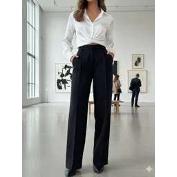 COVZ Women Smart High-Rise Easy Wash Pleated Trousers-picture-39