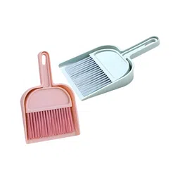 COZY VIBES Mini Dustpan and Whisk Broom Set, 2-in-1 Cute Helper Cleaning Set Multi-Functional Cleaning Tool with Hand Brush & Plastic Dust-Pan for Desk Housekeeping Computer Keyboard Desktop Car Table Pet Nest - PACK OF 1 - COLOR MAY VARY-image-37