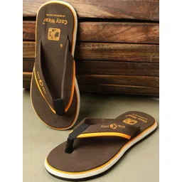 Cozy Wear Men Brown Flip Flops-picture-41