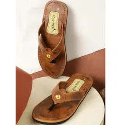 Cozy Wear Men Brown Flip Flops-picture-31