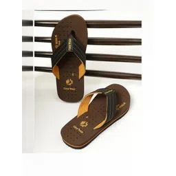 Cozy Wear Men Brown Flip Flops-image-42