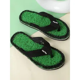 Cozy Wear Men Green Flip Flops-picture-36