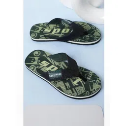 Cozy Wear Men Green Flip Flops-picture-22