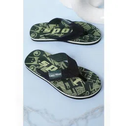 Cozy Wear Men Green Flip Flops-picture-41