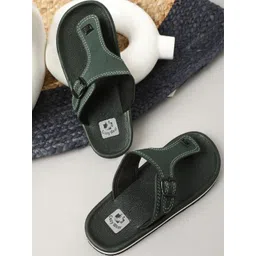 Cozy Wear Men Green Flip Flops-picture-14