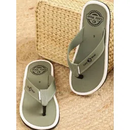 Cozy Wear Men Green Flip Flops-picture-37